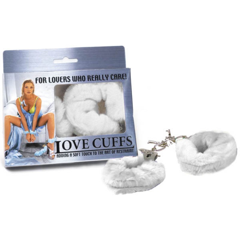Fluffy Love Cuffs - White